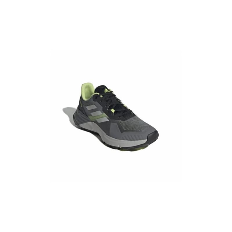 Pánska bežecká trailová obuv ADIDAS Terrex Soulstride grey four grey two pulse lime