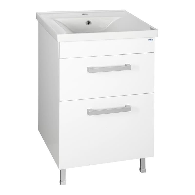 AQUALINE - SAVA 55 keramické umývadlo nábytkové 55x46cm, biela 2055 5