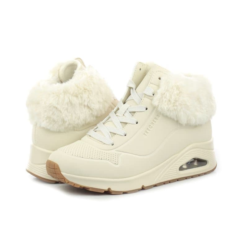 Dievčenské členkové zimné topánky SKECHERS Uno Fall Air natural 5
