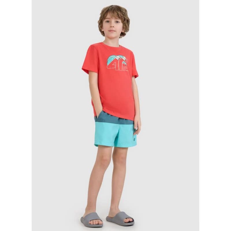 Chlapčenské plavky 4F JUNIOR BOARD SHORTS M116-46S-TEAL 2