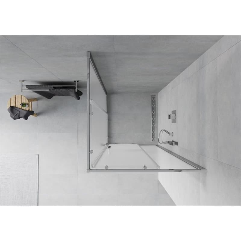 MEXEN - Rio sprchovací kút štvorec 80x80, mráz, chróm 860-080-080-01-30 4