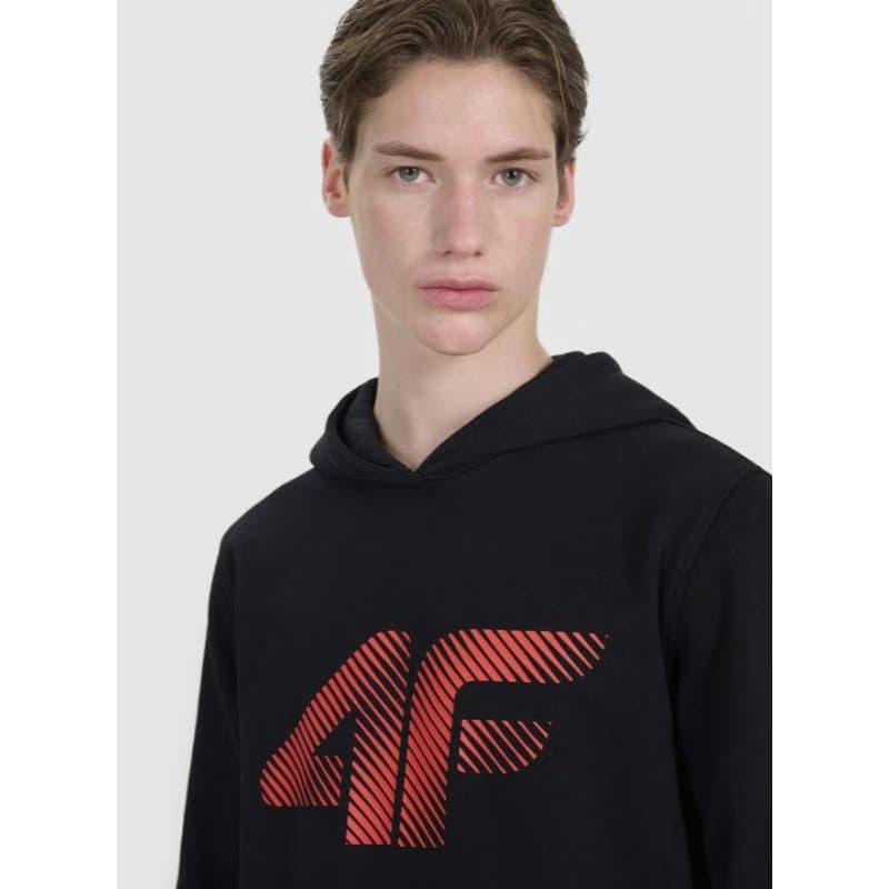Pánska mikina s kapucňou 4F SWEATSHIRT M1766-020S-DEEP BLACK 2