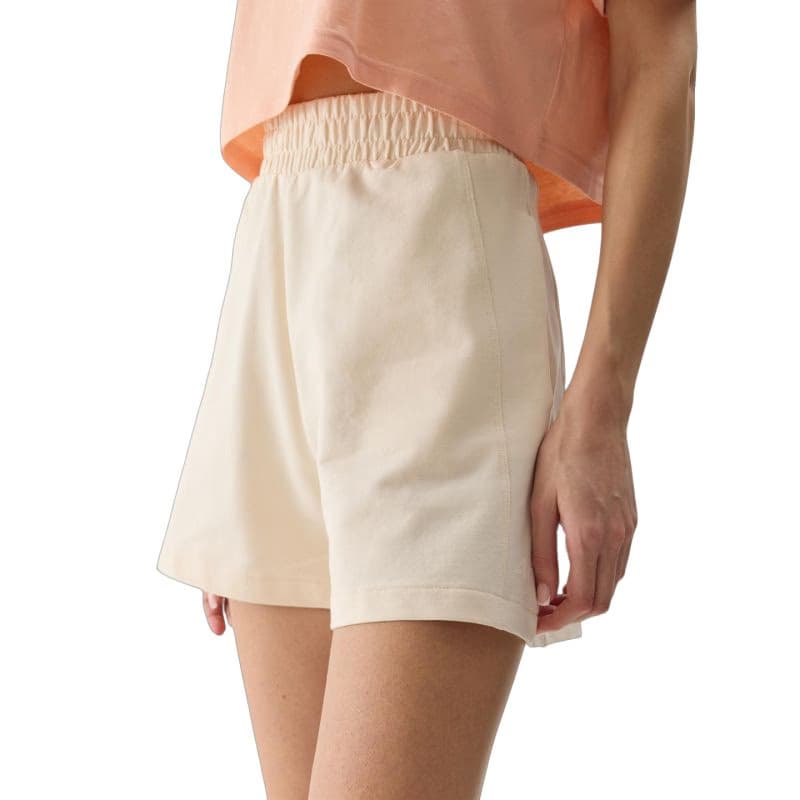 Dámske teplákové kraťasy 4F SHORTS CAS-4FWSS24TSHOF350-12S-CREME 2