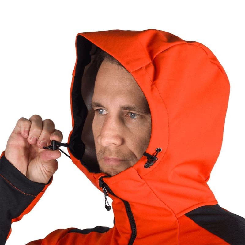 Pánska turistická softshellová bunda NORTHFINDER AURELIAN-171orangeblue 5