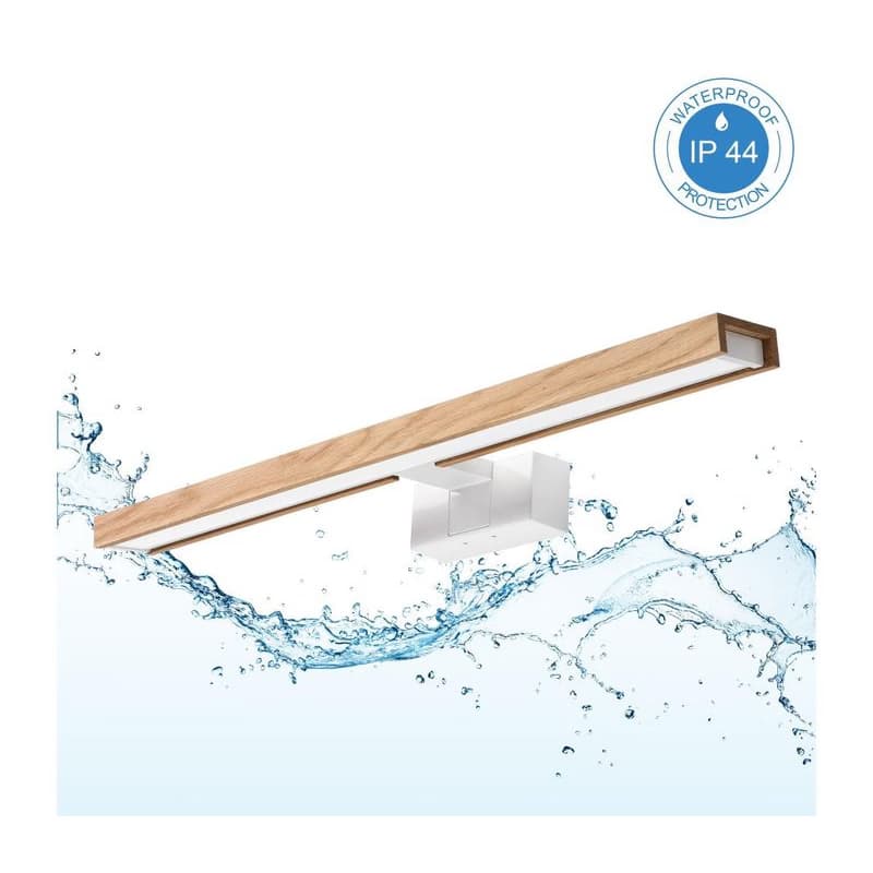 Brilagi - LED osvetlenie kúpeľňového zrkadla 3v1 WOODY MIRROR LED/12W/230V IP44 biela/dub 8590828018254