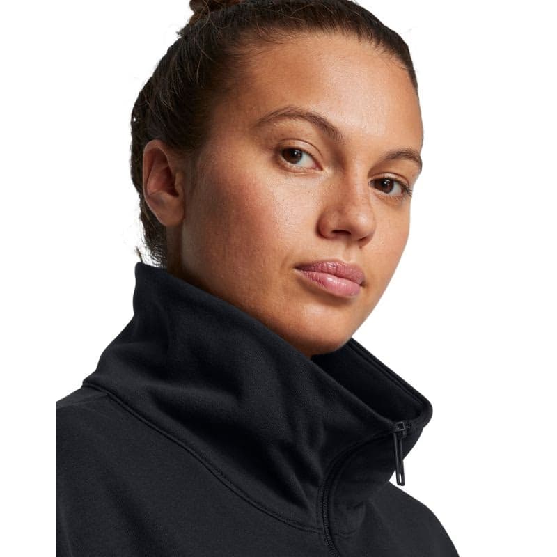 Dámska zateplená mikina s kapucňou UNDER ARMOUR PROJECT ROCK PROJECT ROCK W Half Zip Pullover-BLK 2
