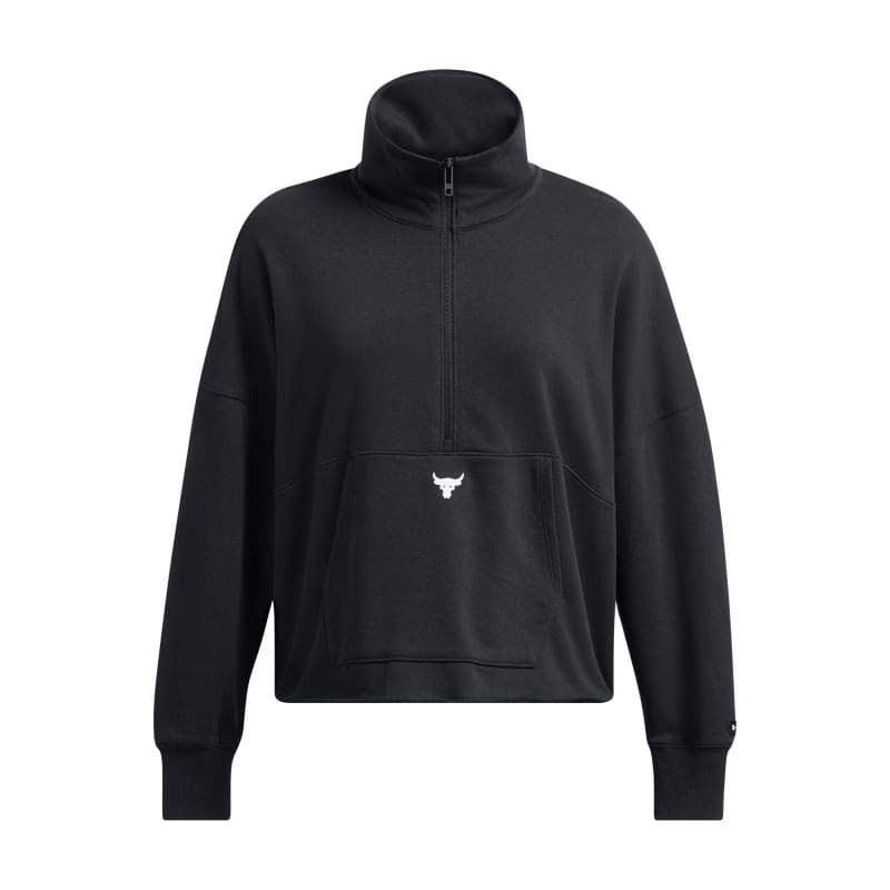 Dámska zateplená mikina s kapucňou UNDER ARMOUR PROJECT ROCK PROJECT ROCK W Half Zip Pullover-BLK 5
