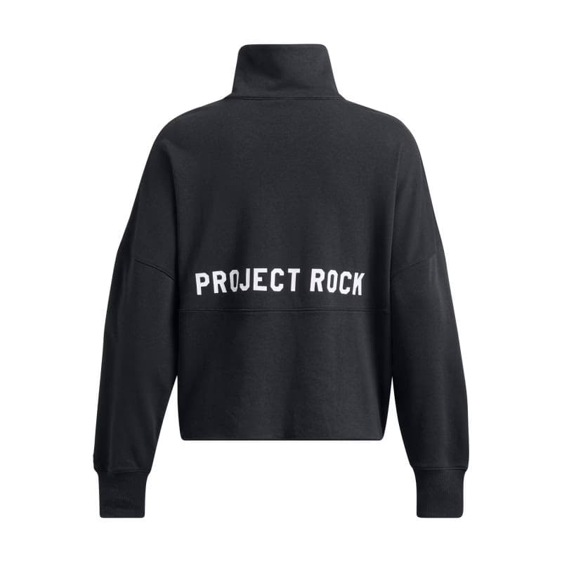 Dámska zateplená mikina s kapucňou UNDER ARMOUR PROJECT ROCK PROJECT ROCK W Half Zip Pullover-BLK 6