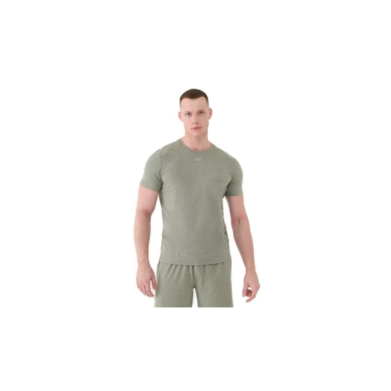 Pánske tréningové tričko s krátkym rukávom 4F TSHIRT FNK M1344-44M-OLIVE MELANGE