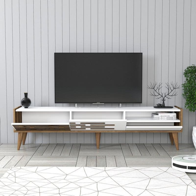 Living Room Furniture Set Valensiya - Walnut, White 3