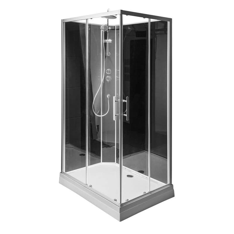 AQUALINE - GRANVIK obdĺžnikový sprchový box 800x1200x2180, číre sklo GG80X120