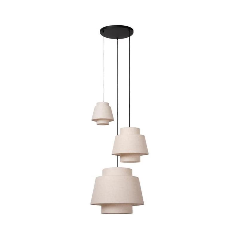 Lucide 21435/13/38 - Luster na lanku TRIBUTE 3xE27/40W/230V krémová 21435/13/38