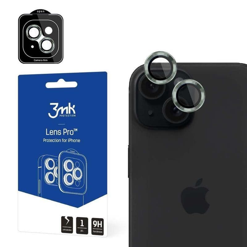 3mk Lens Protection Pro pre Apple iPhone 15, Alpine Green