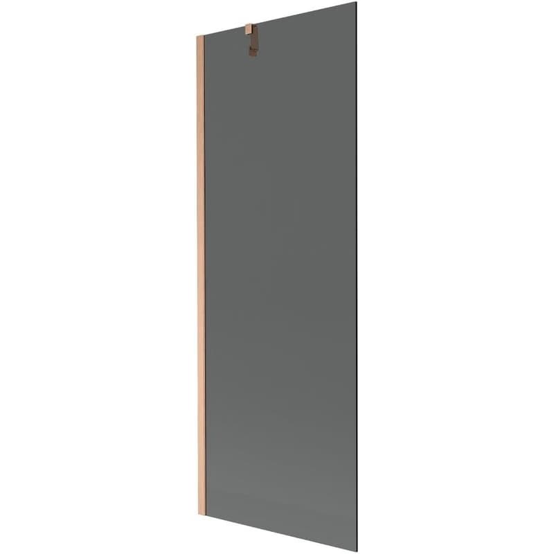 MEXEN/S - Next vaňová zástena FIX 70 x 150, grafit, meď kartáčovaná 895-070-000-00-40-65