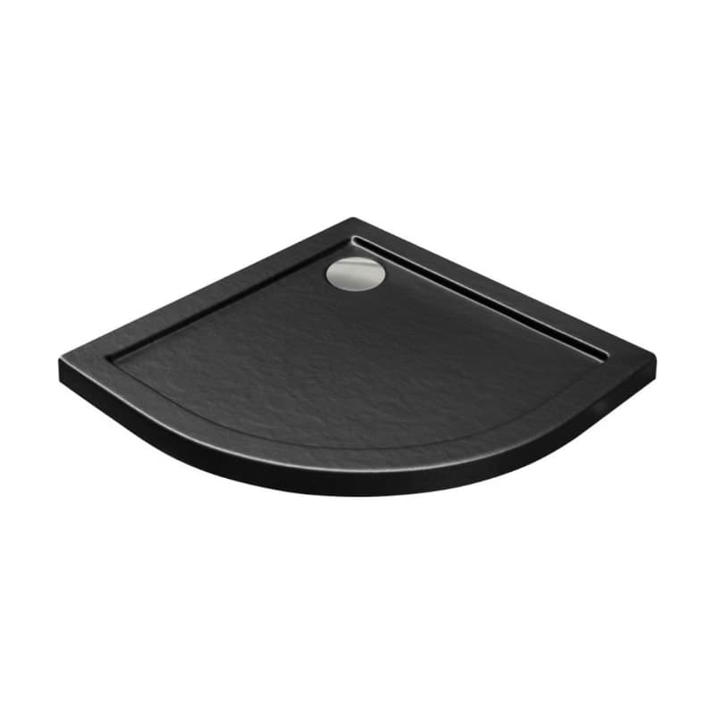 BESCO - ARON STONE EFFECT, štvrťkruhová sprchová vanička - Rozmer A - 80 cm, Rozmer B - 80 cm, Rozmer C - 5.5 cm OLBVANACARO80S 2