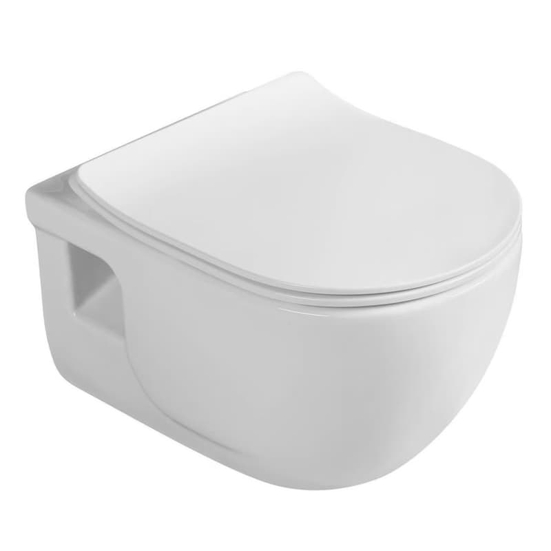 SAPHO - BRILLA závesná WC misa, Rimless, 36,5x53cm, biela 100614 2