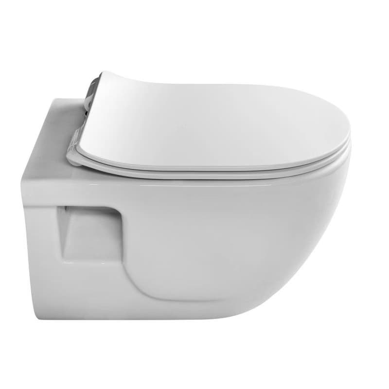 SAPHO - BRILLA závesná WC misa, Rimless, 36,5x53cm, biela 100614 3