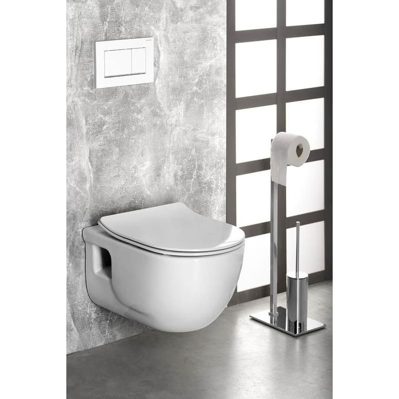 SAPHO - BRILLA závesná WC misa, Rimless, 36,5x53cm, biela 100614 4
