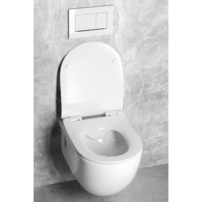 SAPHO - BRILLA závesná WC misa, Rimless, 36,5x53cm, biela 100614 5