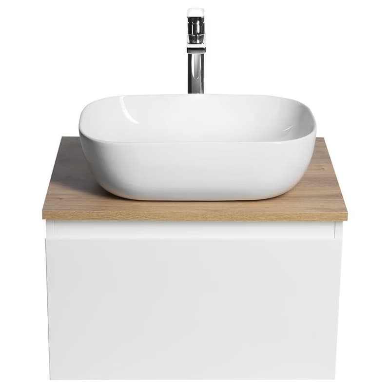 AQUALINE - ALTAIR skrinka s doskou 58 cm, biela/dub emporio AI263-02 3