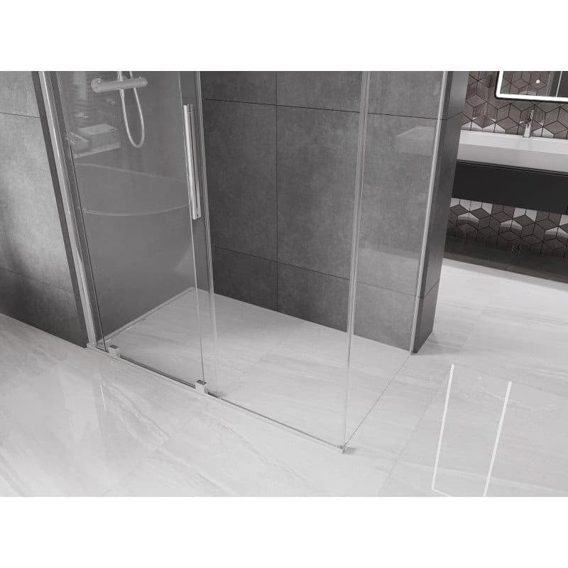 MEXEN/S - Velár sprchovací kút 140 x 80, transparent, chróm 871-140-080-01-01 2