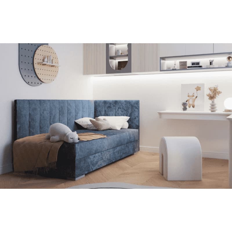 ArtBed Detská posteľ COIMBRA III | modrá 90 x 200 cm Prevedenie: ľavé 2