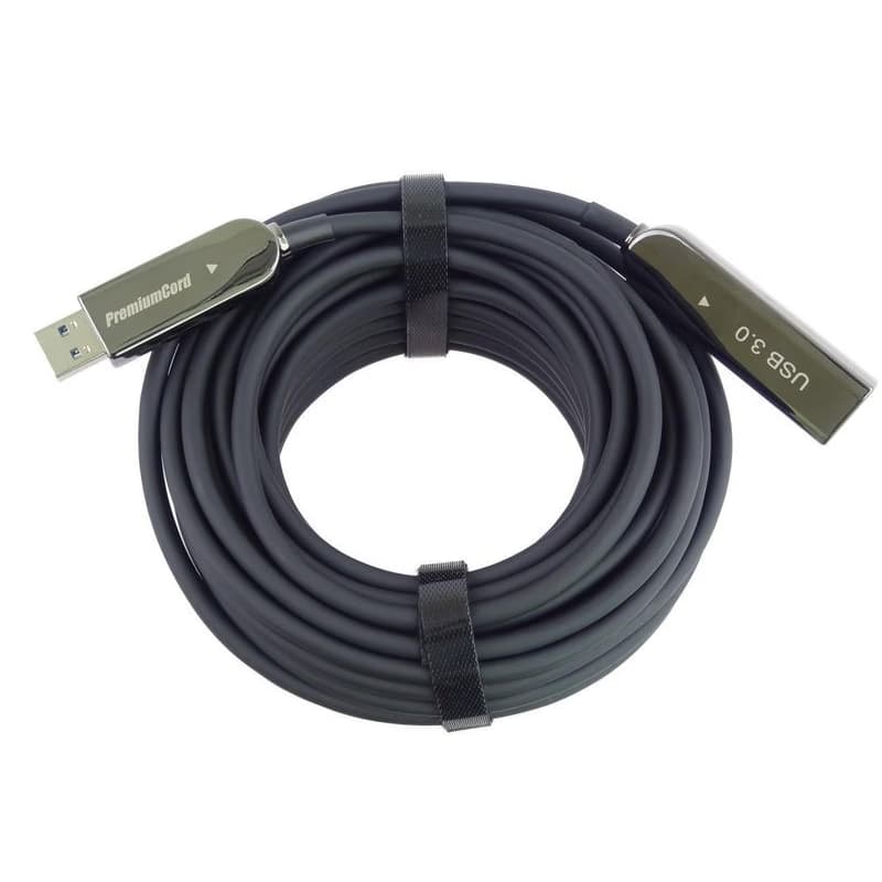PREMIUMCORD Kábel USB3.0 + 2.0 predlžovací optický AOC kábel A/Male - A/Female 10m 3