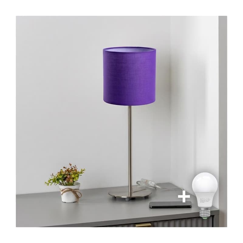 Brilagi - LED stolná lampa NUBILA 1xE27/60W/230V fialová EG32512+BG1580