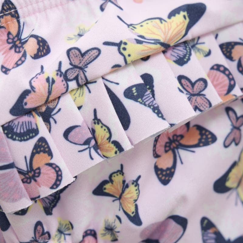 Dievčenské plavky COLOR KIDS Baby Swimdiaper W. Frills, AOP, cherry blossom 3