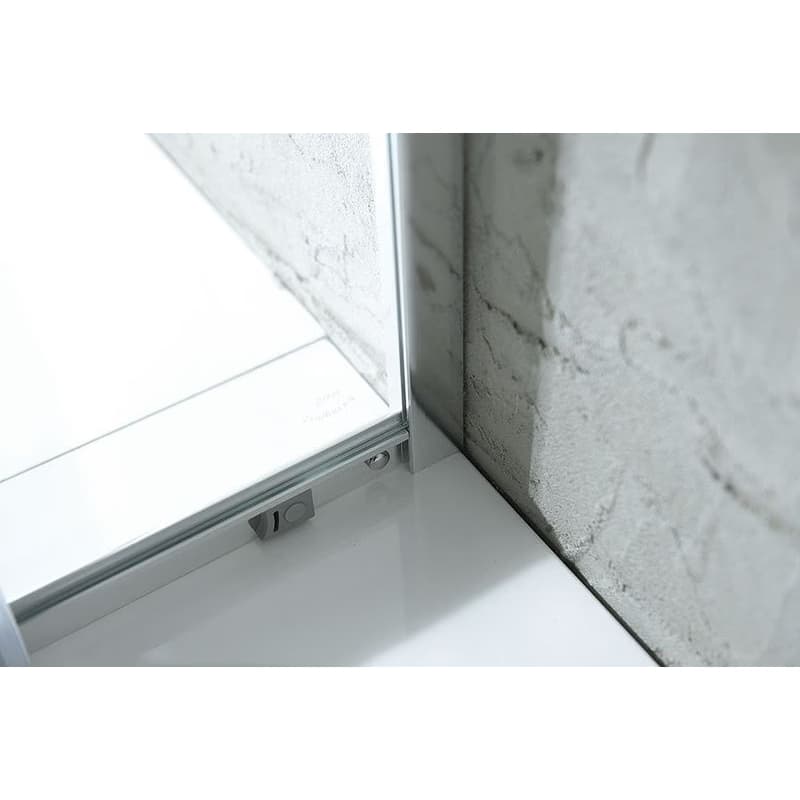 AQUALINE - AGGA štvorcová sprchová zástena 800x800, číre sklo HLF808Y 3