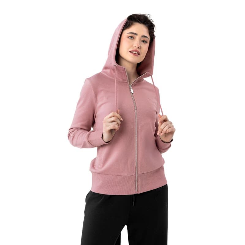 Dámska mikina so zipsom VOLCANO B-ALEXA-PINK 2