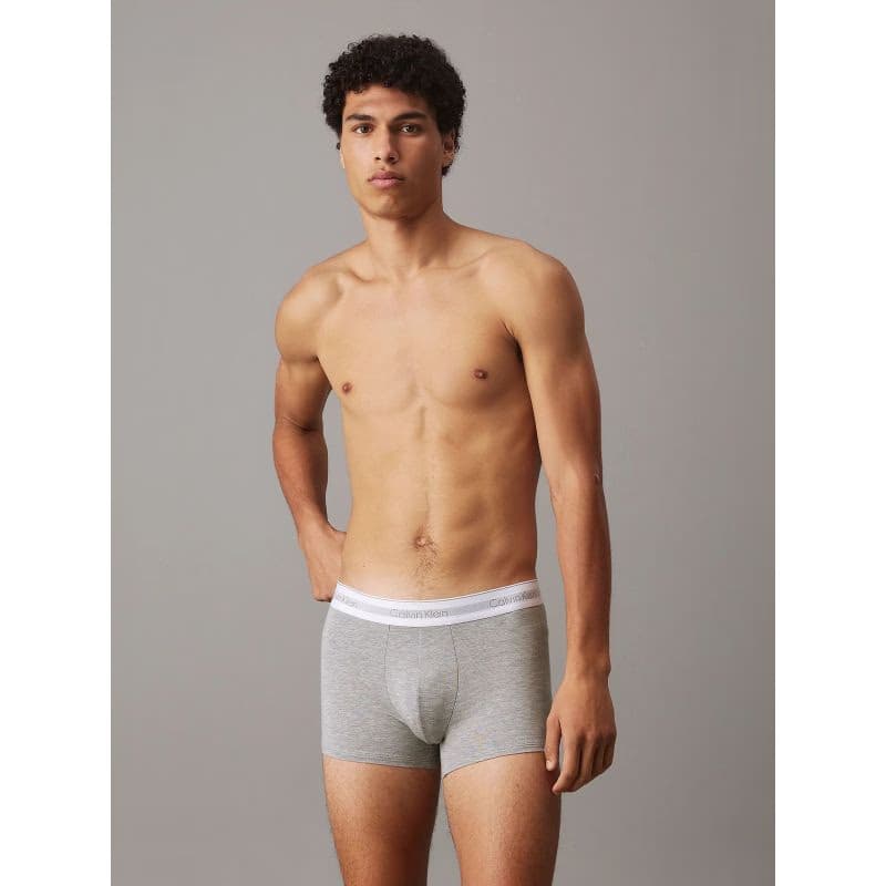 Pánske boxerky CALVIN KLEIN 3 PACK-TRUNK-BLACK, NEW NAVY, GREY HEATHER 2