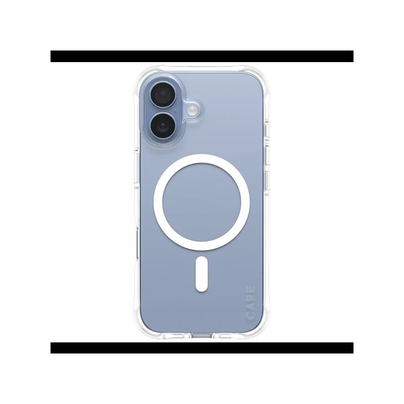 PanzerGlass CARE by ® Fashionable Case Samba Transparent w. White MagSafe iPhone 17 puzdro na mobilný telefón Ochranný obal Priehľadná
