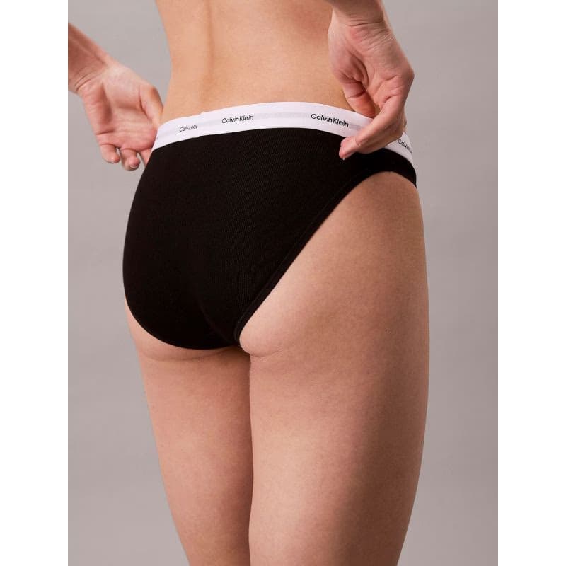 Dámske nohavičky CALVIN KLEIN Bikini Briefs Cotton Stretch Rib black 5