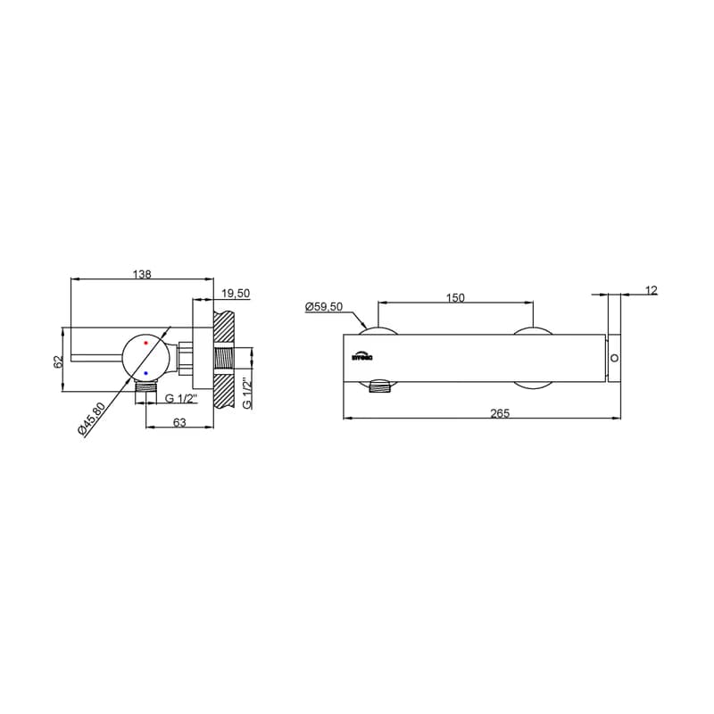 INVENA INVENA - Drezová batéria KALITEA čierna BN-72-004-V 4