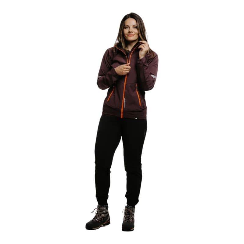 Dámska turistická softshellová bunda NORTHFINDER DONNA-481-plum 3