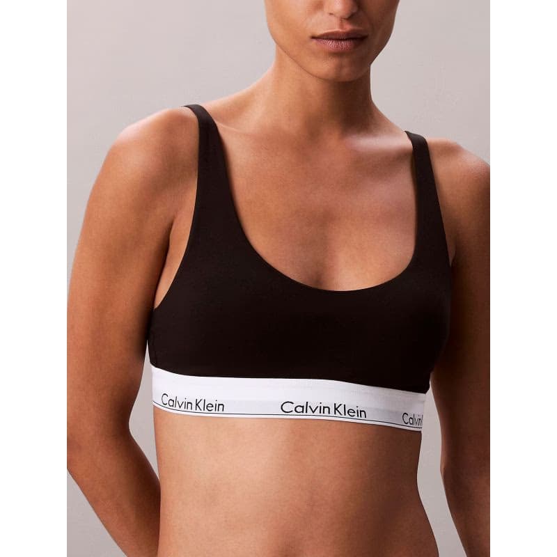 Dámska podprsenka CALVIN KLEIN Lightly Lined Bralette Icon Cotton Modal black 2