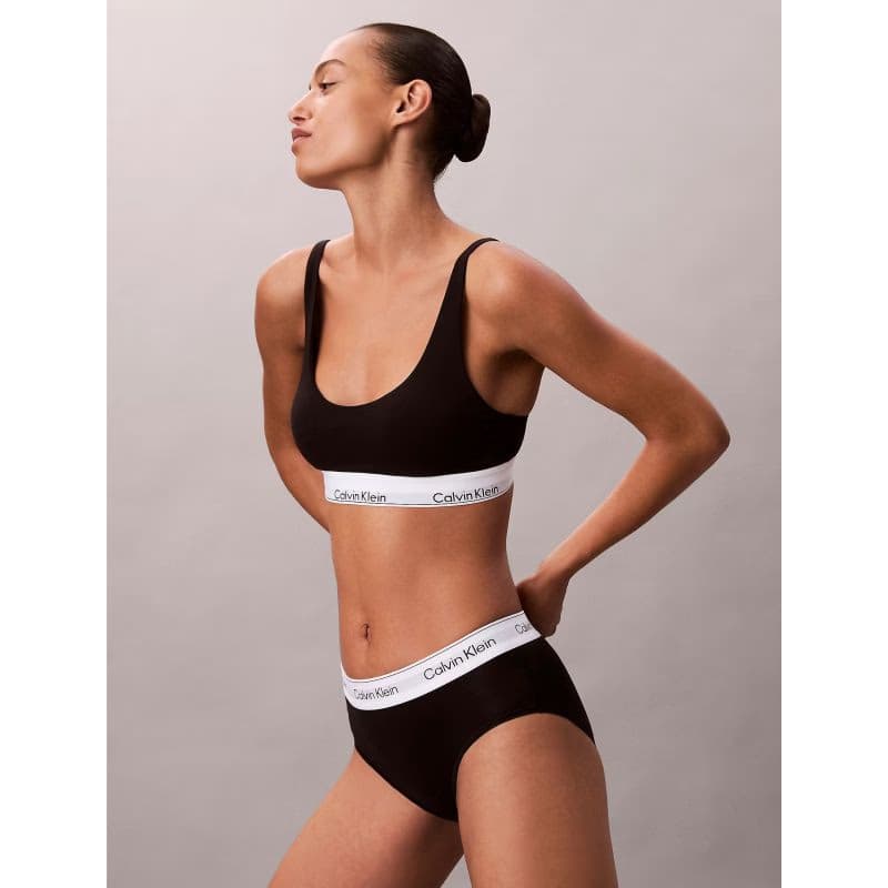 Dámska podprsenka CALVIN KLEIN Lightly Lined Bralette Icon Cotton Modal black 3