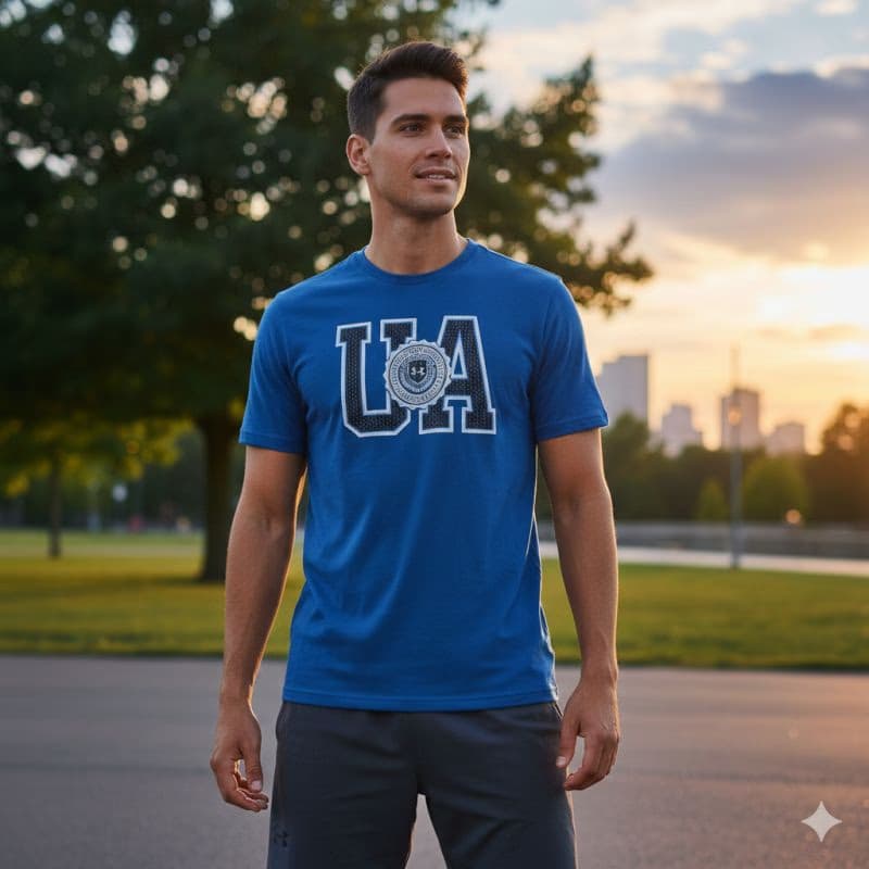 Pánske tričko s krátkym rukávom UNDER ARMOUR UA COLLEGE CREST LOGO SS 4