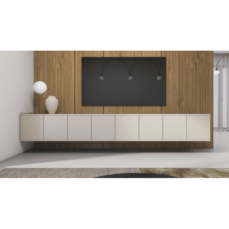 ArtPK Závesný TV stolík BIANCO | 280 cm