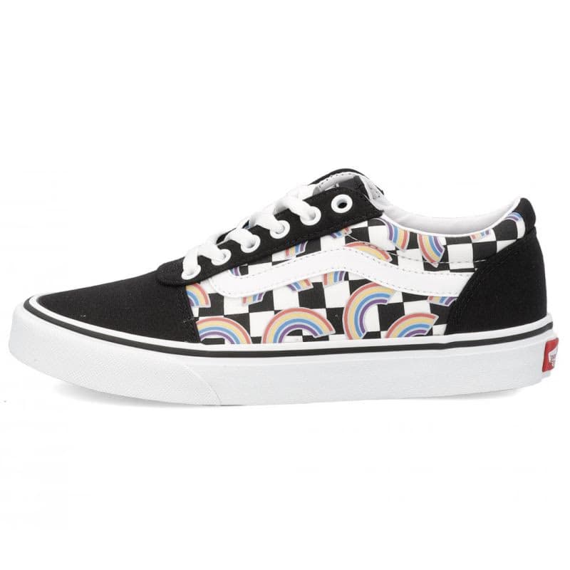 Dámska rekreačná obuv VANS WM Ward Rainbow Checkerboard multi white 3