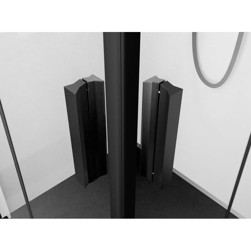 POLYSAN - ZOOM BLACK štvorcová sprchová zástena 700x700, rohový vstup ZL4715BL-02 5