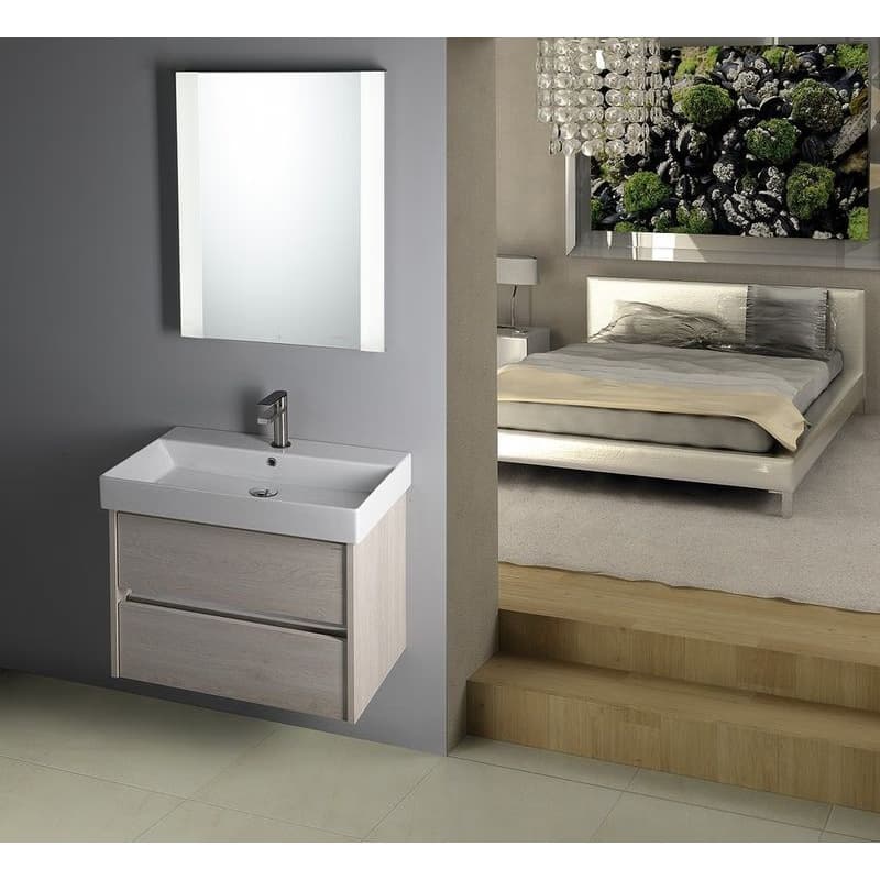 SAPHO - NIRONA umývadlová skrinka 57x51,5x43cm, dub Mocca NR060-1212 2