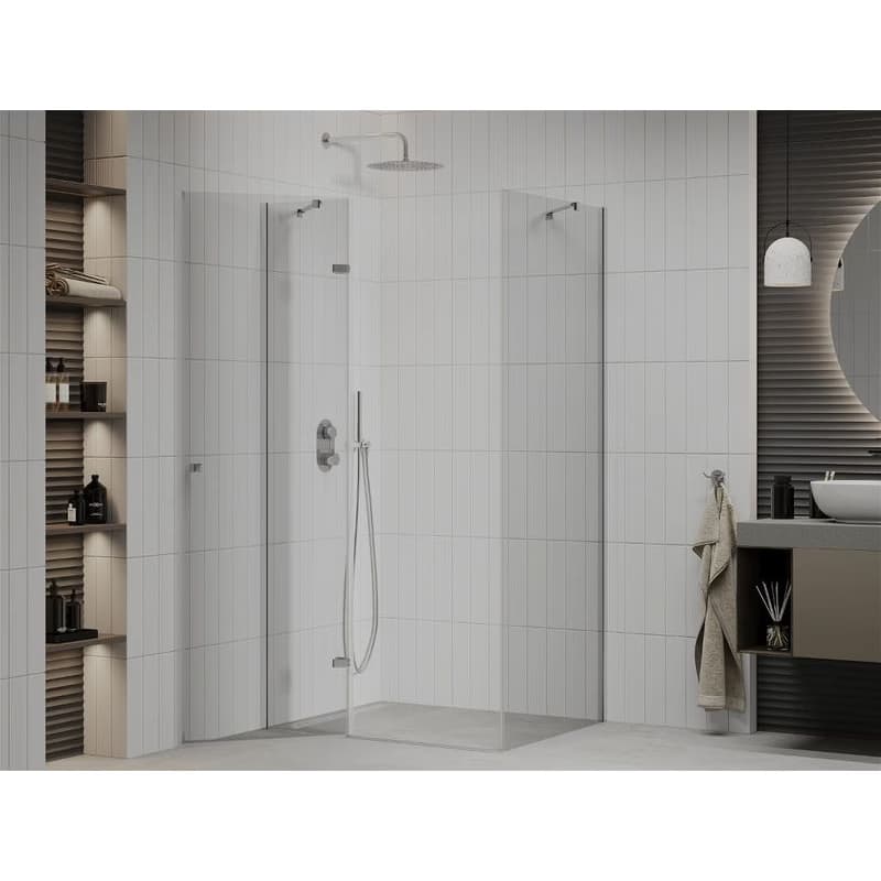 MEXEN/S - ROMA sprchovací kút 80x110, transparent, chróm 854-080-110-01-00 3