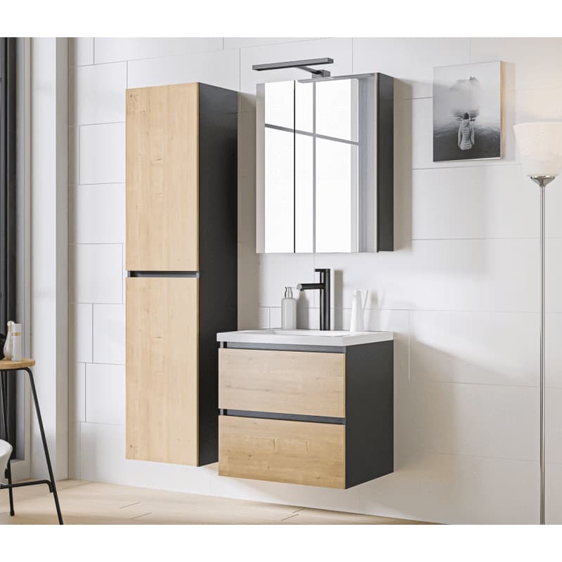 ArtCom Skrinka pod umývadlo MONAKO Grey Oak 820 | 60 cm 2