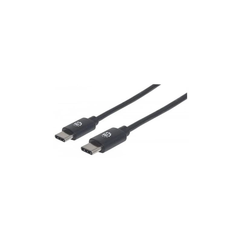 MANHATTAN kábel Hi-Speed USB-C, Type-C Male to Type-C Male, 0, 5m, čierny