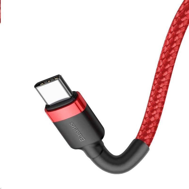 Baseus Cafule Series nabíjací / dátový kábel USB-C na USB-C PD2.0 60W Flash 1m, červená 3