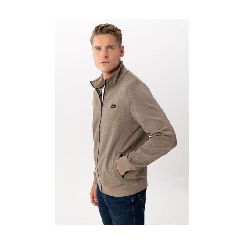 Pánska mikina so zipsom VOLCANO B-WILL-102-BEIGE 2