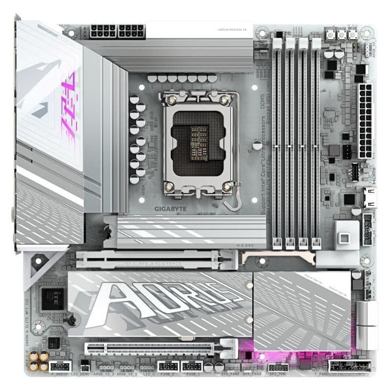 GIGABYTE MB Sc LGA1851 Z890 A ELITE WF7 ICE, Intel Z890, 4xDDR5, 1xDP, 1xHDMI, 1xUSB4, WiFi, mATX 2