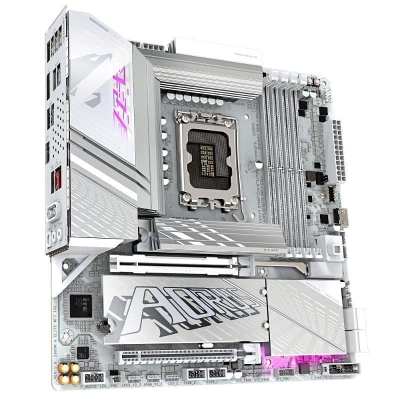 GIGABYTE MB Sc LGA1851 Z890 A ELITE WF7 ICE, Intel Z890, 4xDDR5, 1xDP, 1xHDMI, 1xUSB4, WiFi, mATX 3